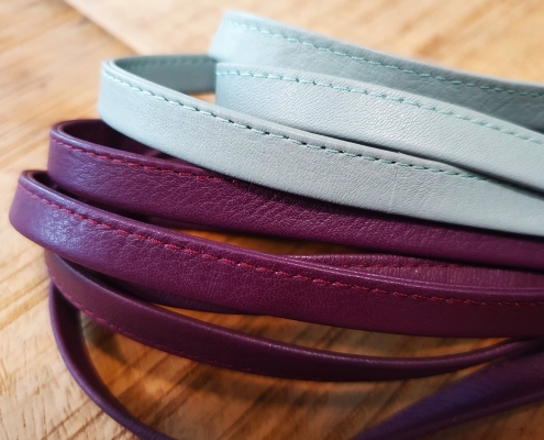 piatto in pelle cucito laterale piatto in pelle cucito laterale