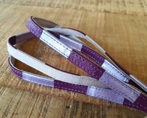 piatto foderato in pelle con cambio colore piatto foderato in pelle con cambio colore